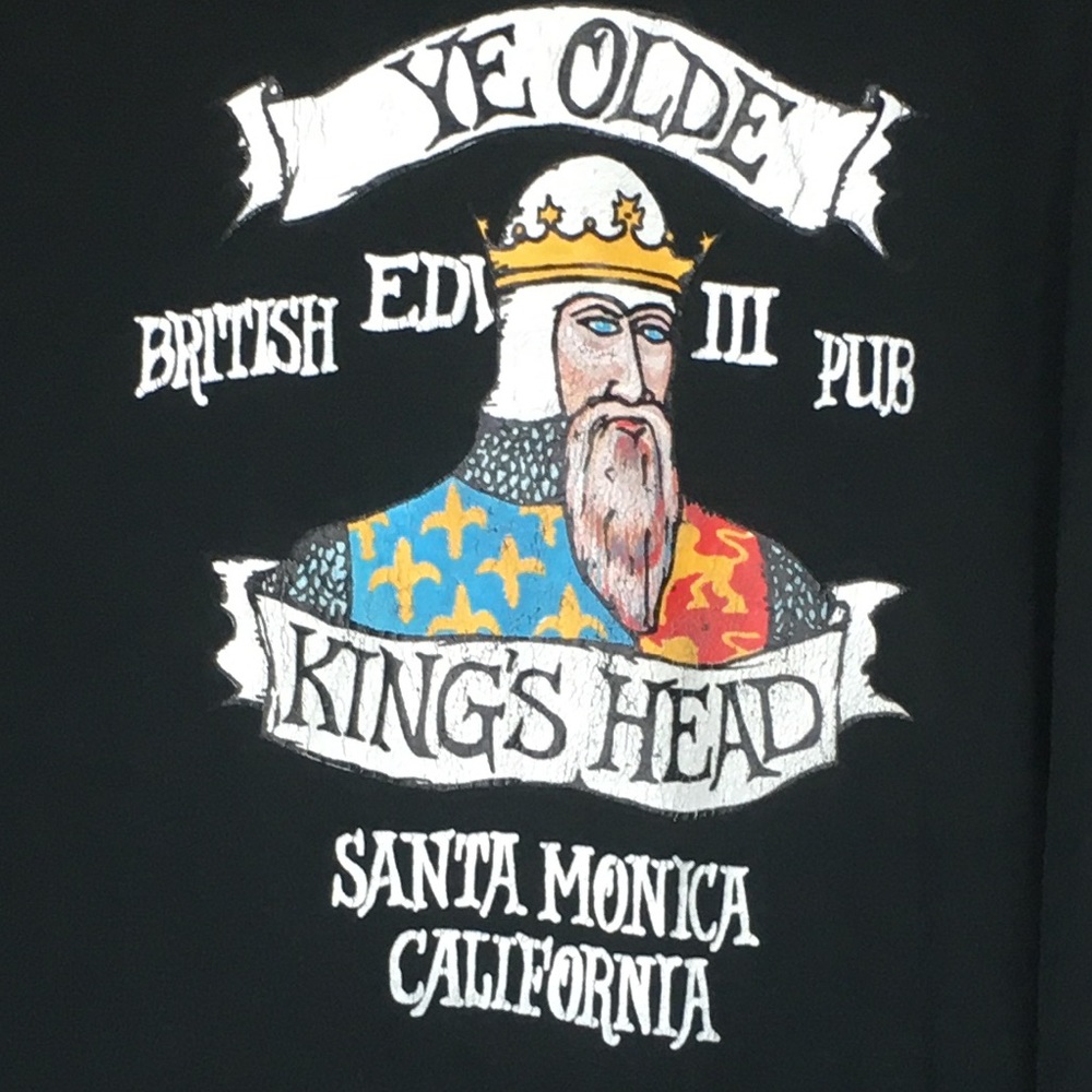 Vintage Pub Logo T-Shirt Black  XL
